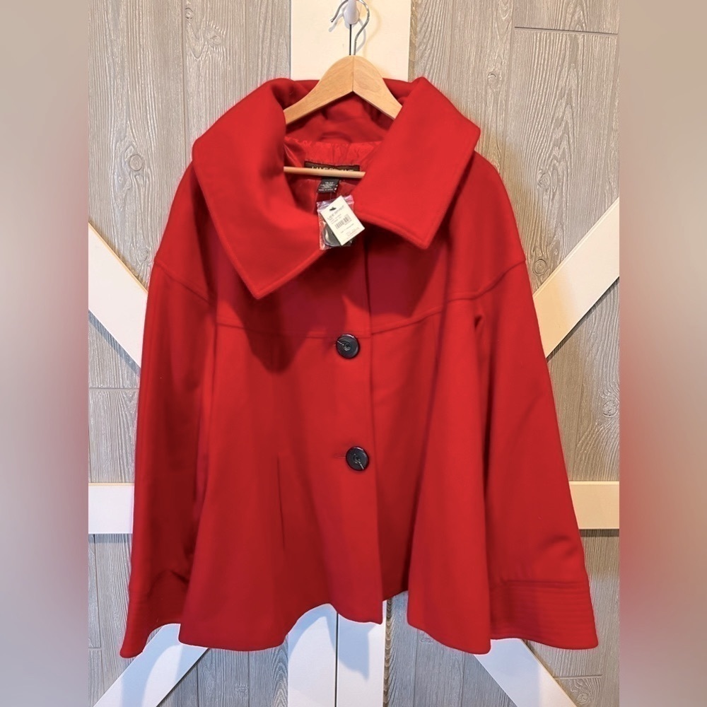 390. NWT Lane Bryant Red Peacoat 18/20 2X MSRP $190